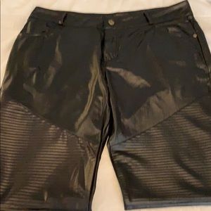Pleather legging pants